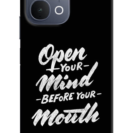 Open Your Mind Before Your Mouth iQOO Z11x 5G Back Cover