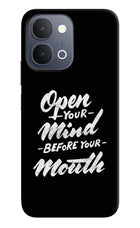 Open Your Mind Before Your Mouth iQOO Z11x 5G Back Cover