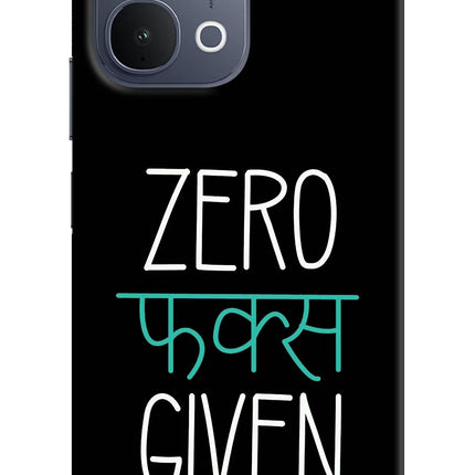 Zero Fucks Given iQOO Z11x 5G Back Cover