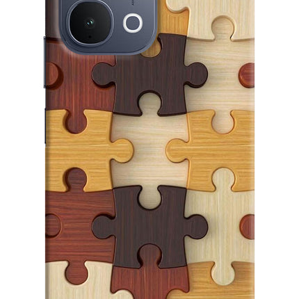 Wooden Puzzle iQOO Z11x 5G Back Cover