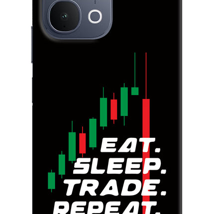 Eat Sleep Trade Repeat iQOO Z11x 5G Back Cover