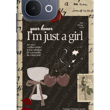 I am just a girl iQOO Z11x 5G Back Cover