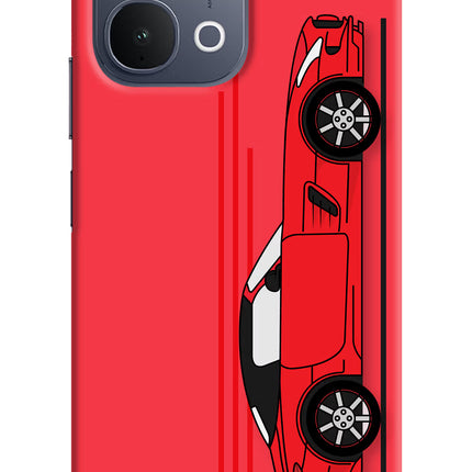Red Velocity iQOO Z11x 5G Back Cover
