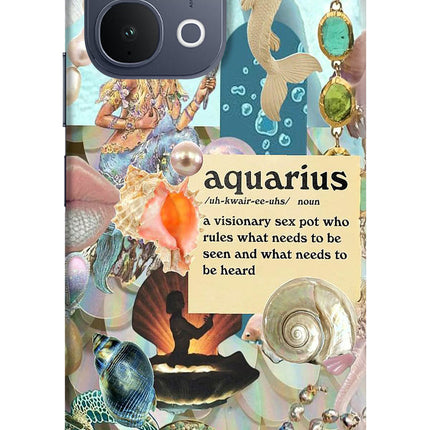 Aquarius Zodiac iQOO Z11x 5G Back Cover