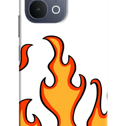 Fired Up – White iQOO Z11x 5G Back Cover