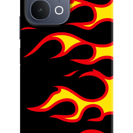 Side Sweep Flames iQOO Z11x 5G Back Cover