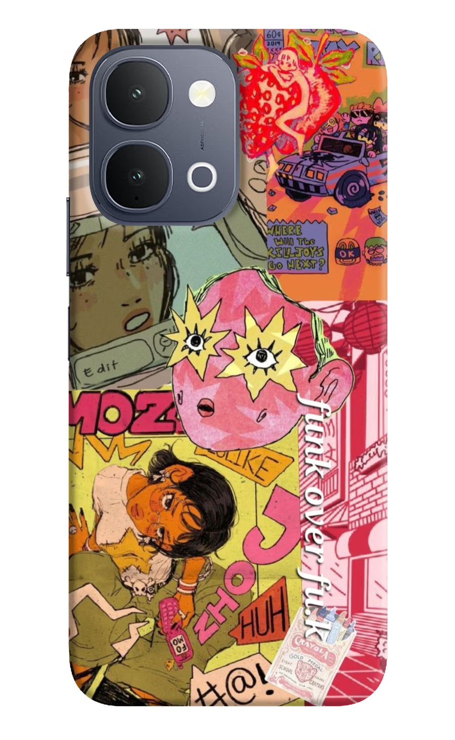 Funkover iQOO Z11x 5G Back Cover, Hard case