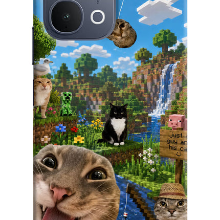 Minecraft Cat Chaos iQOO Z11x 5G Back Cover