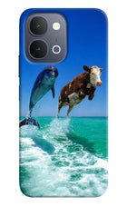 Dolphin vs Cow iQOO Z11x 5G Back Cover