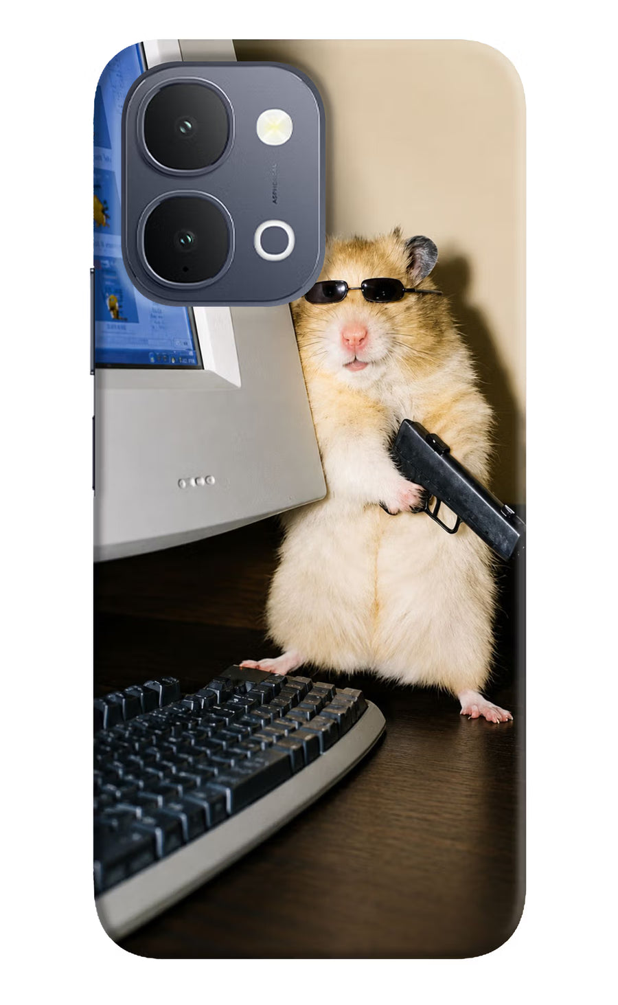 Hacker Hamster iQOO Z11x 5G Back Cover, Hard case