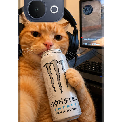 Gamer Cat Energy iQOO Z11x 5G Back Cover