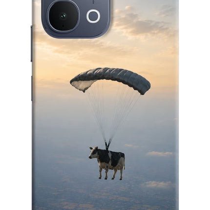 Skydiving Cow iQOO Z11x 5G Back Cover