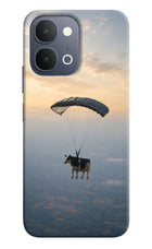Skydiving Cow iQOO Z11x 5G Back Cover
