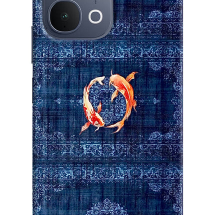 Koi Blue iQOO Z11x 5G Hard Case Back Cover by Casekaro
