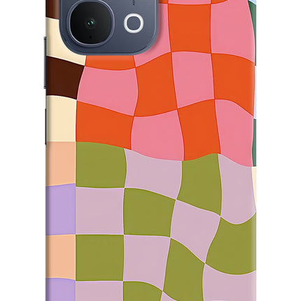Wavy Grid iQOO Z11x 5G Hard Case Back Cover by Casekaro
