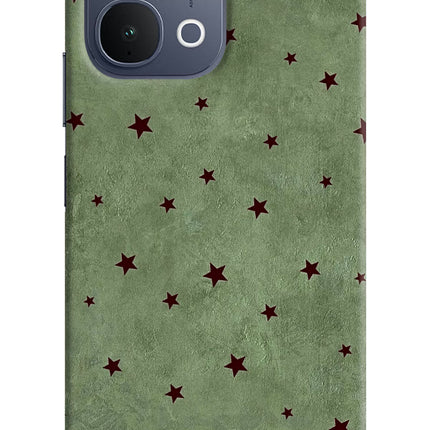 Green Stars iQOO Z11x 5G Hard Case Back Cover by Casekaro