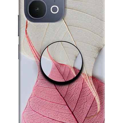 White Pink Leaf iQOO Z11x 5G Pop Case