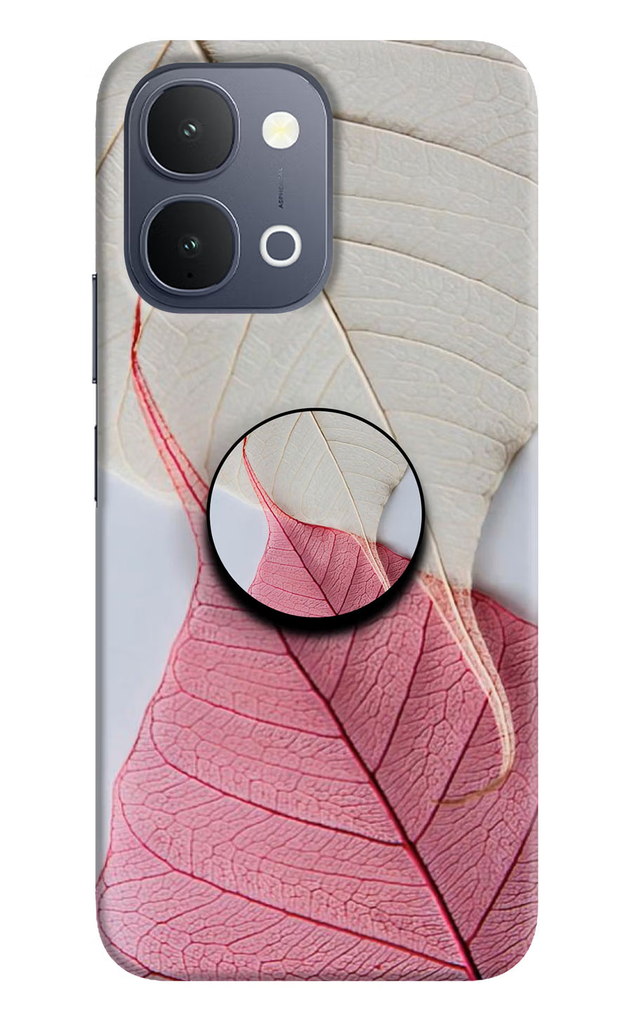 White Pink Leaf iQOO Z11x 5G Pop Case, Hard case