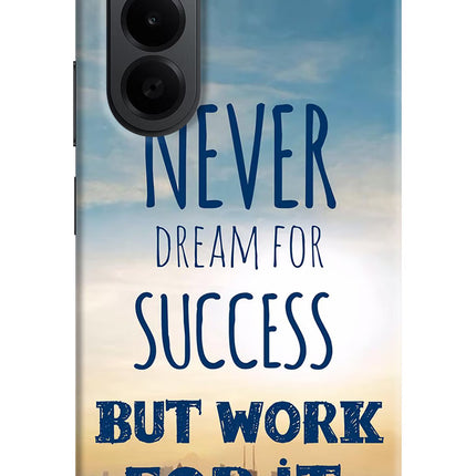 Never Dream For Success But Work For It OnePlus Nord CE6 Lite Back Cover