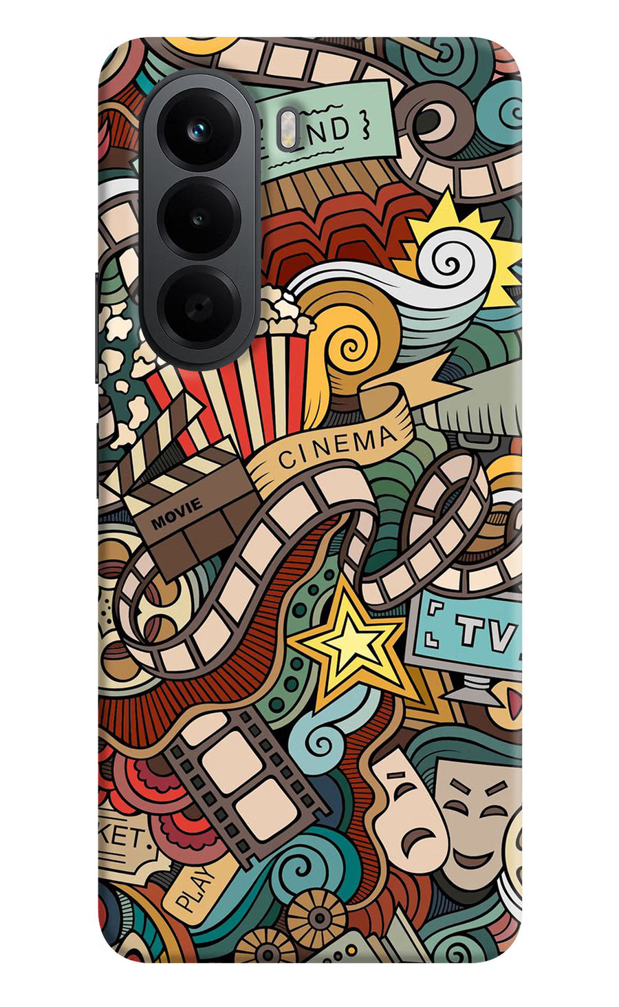 Cinema Abstract OnePlus Nord CE6 Lite Back Cover, Hard case