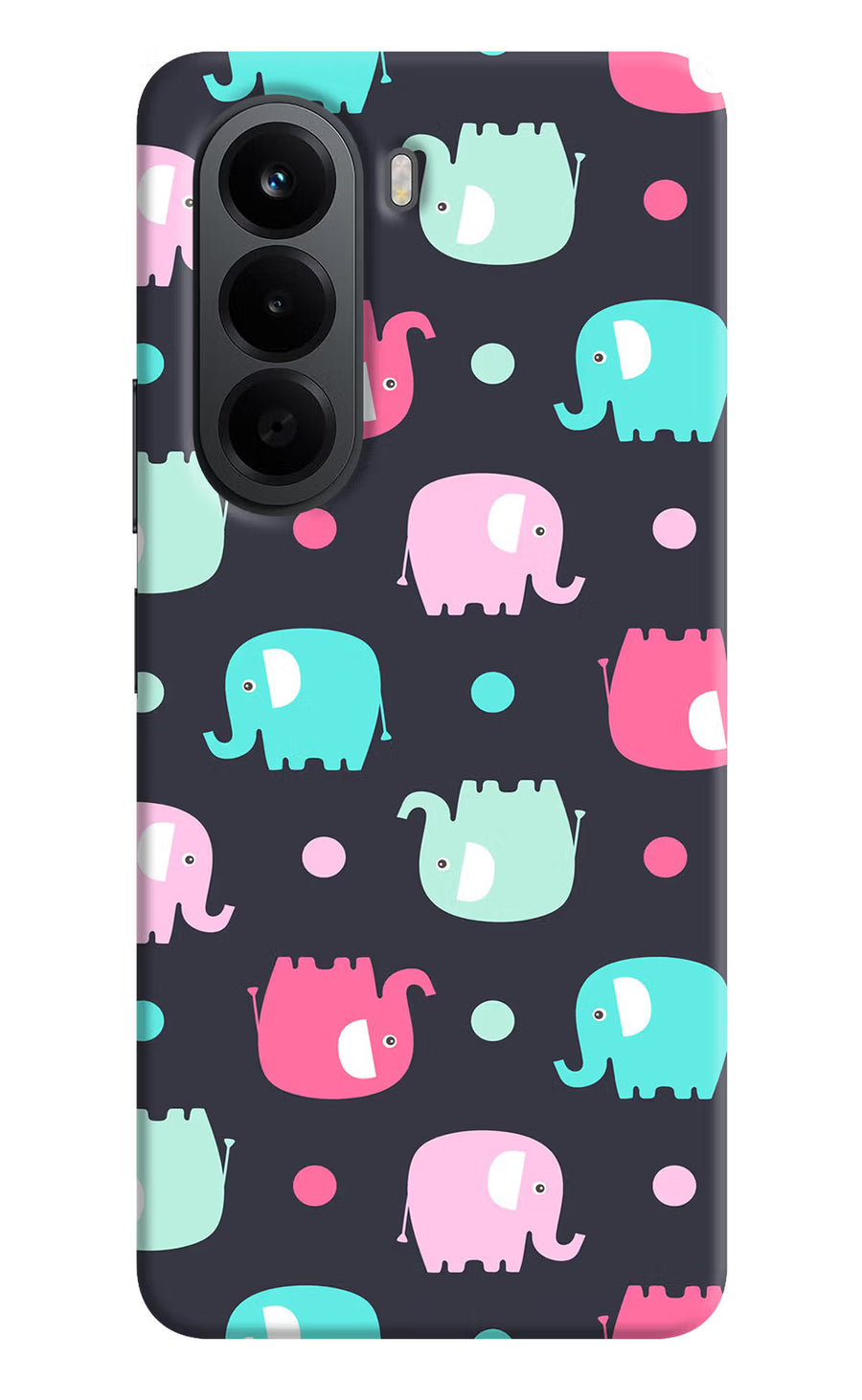 Elephants OnePlus Nord CE6 Lite Back Cover, Hard case