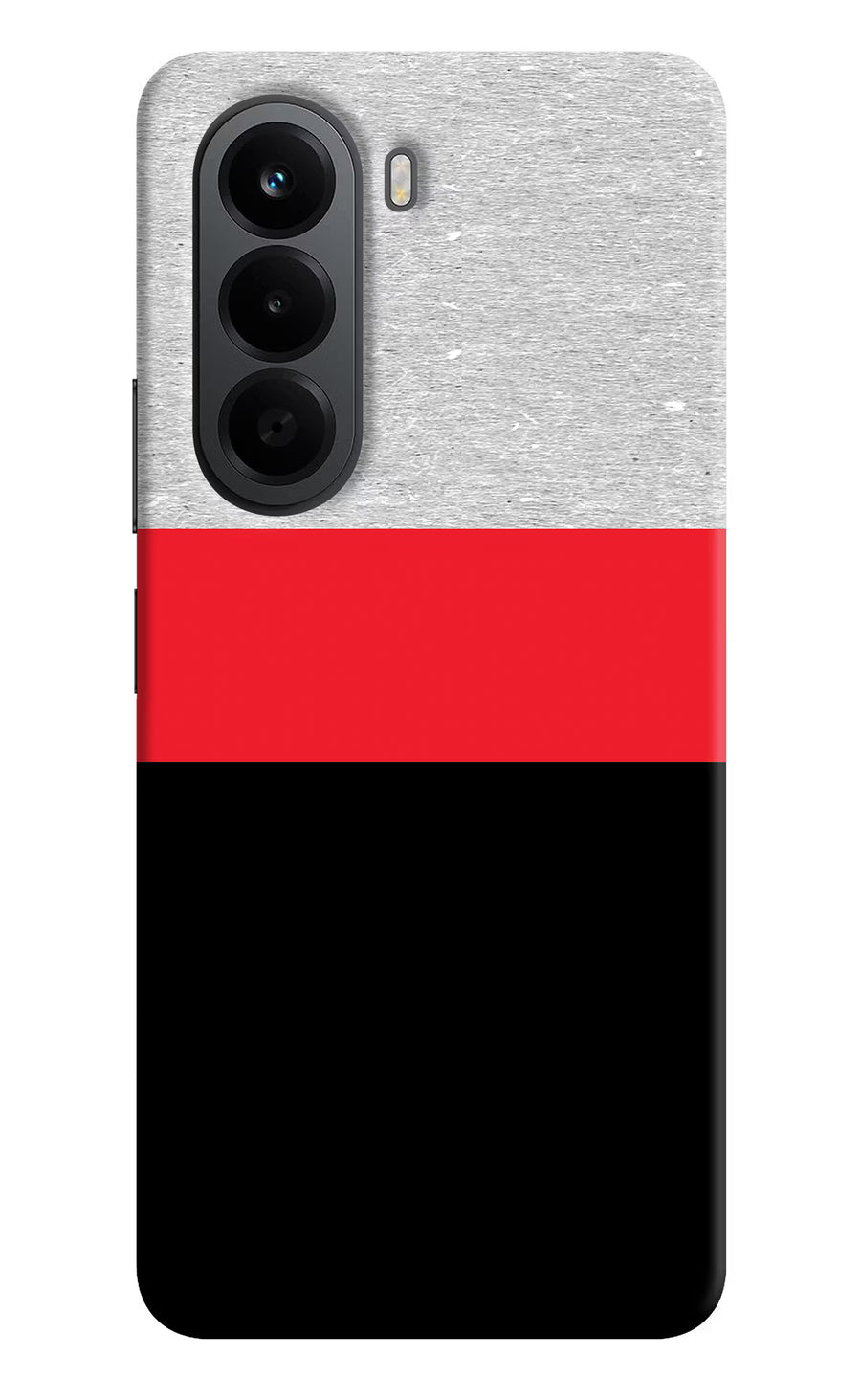 Tri Color Pattern OnePlus Nord CE6 Lite Back Cover, Hard case