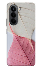White Pink Leaf OnePlus Nord CE6 Lite Back Cover