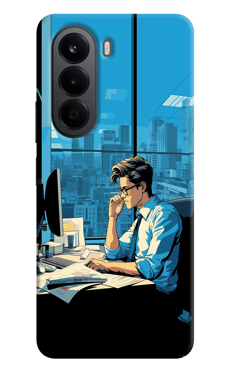 Focused Hustler (AI Generated) OnePlus Nord CE6 Lite Back Cover, Hard case