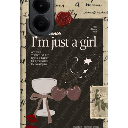 I am just a girl OnePlus Nord CE6 Lite Back Cover