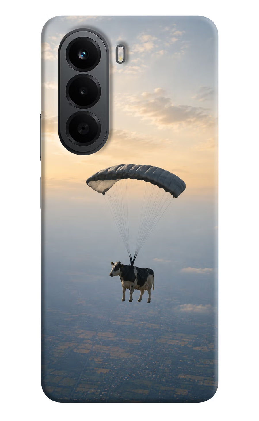 Skydiving Cow OnePlus Nord CE6 Lite Back Cover, Hard case