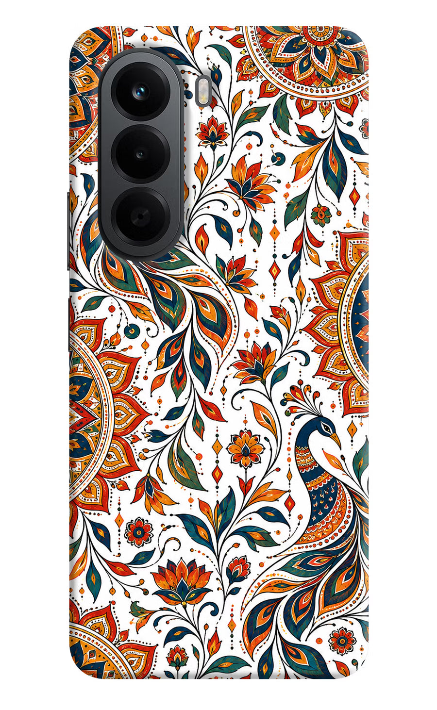 White Mayura OnePlus Nord CE6 Lite Back Cover, Hard case