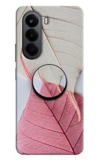 White Pink Leaf OnePlus Nord CE6 Lite Pop Case