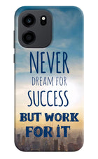 Never Dream For Success But Work For It OnePlus Nord CE 6 Back Cover