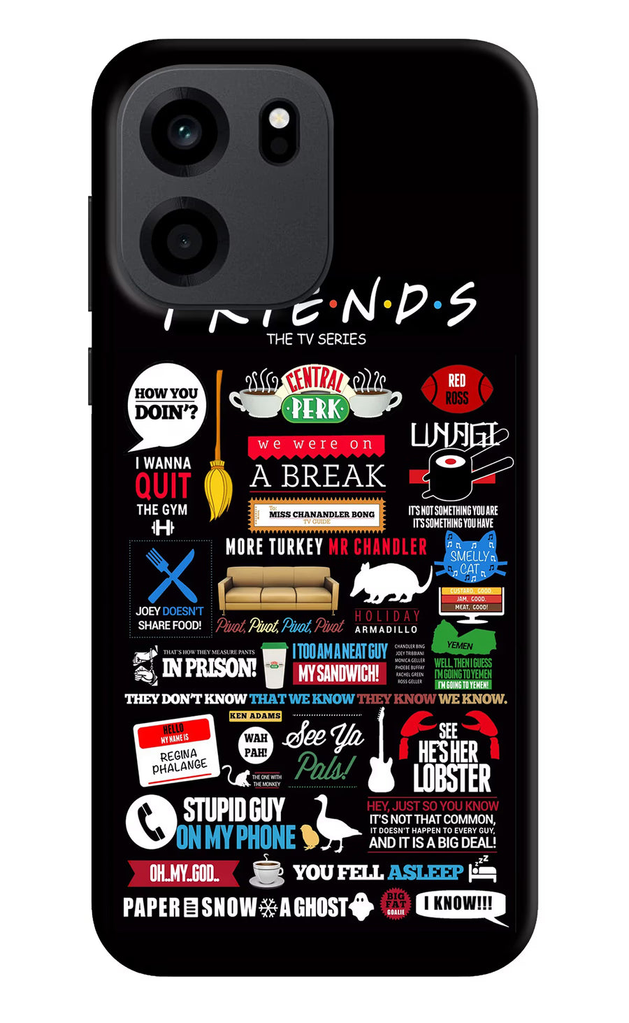 FRIENDS OnePlus Nord CE 6 Back Cover, Hard case