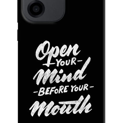Open Your Mind Before Your Mouth OnePlus Nord CE 6 Back Cover