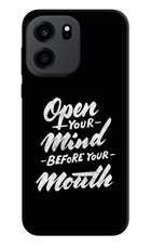 Open Your Mind Before Your Mouth OnePlus Nord CE 6 Back Cover