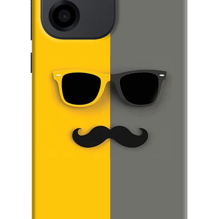 Sunglasses with Mustache OnePlus Nord CE 6 Back Cover