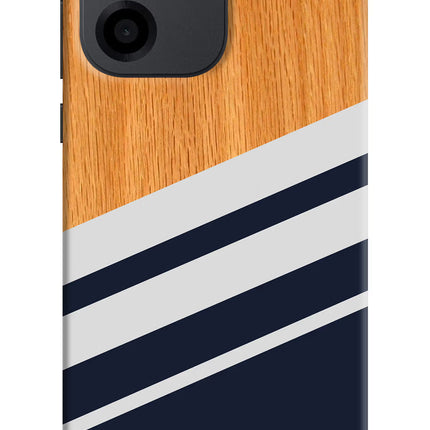 Blue and white wooden OnePlus Nord CE 6 Back Cover