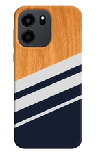 Blue and white wooden OnePlus Nord CE 6 Back Cover