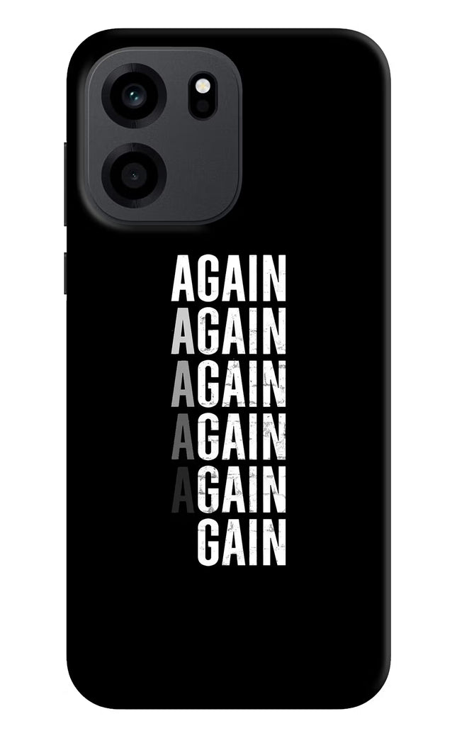 Again Again Gain OnePlus Nord CE 6 Hard Case Back Cover by Casekaro