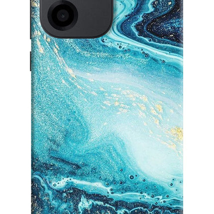Blue Glitter Marble OnePlus Nord CE 6 Back Cover