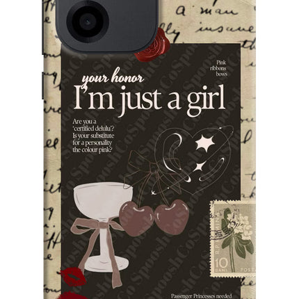 I am just a girl OnePlus Nord CE 6 Back Cover