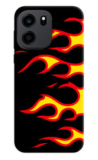 Side Sweep Flames OnePlus Nord CE 6 Back Cover