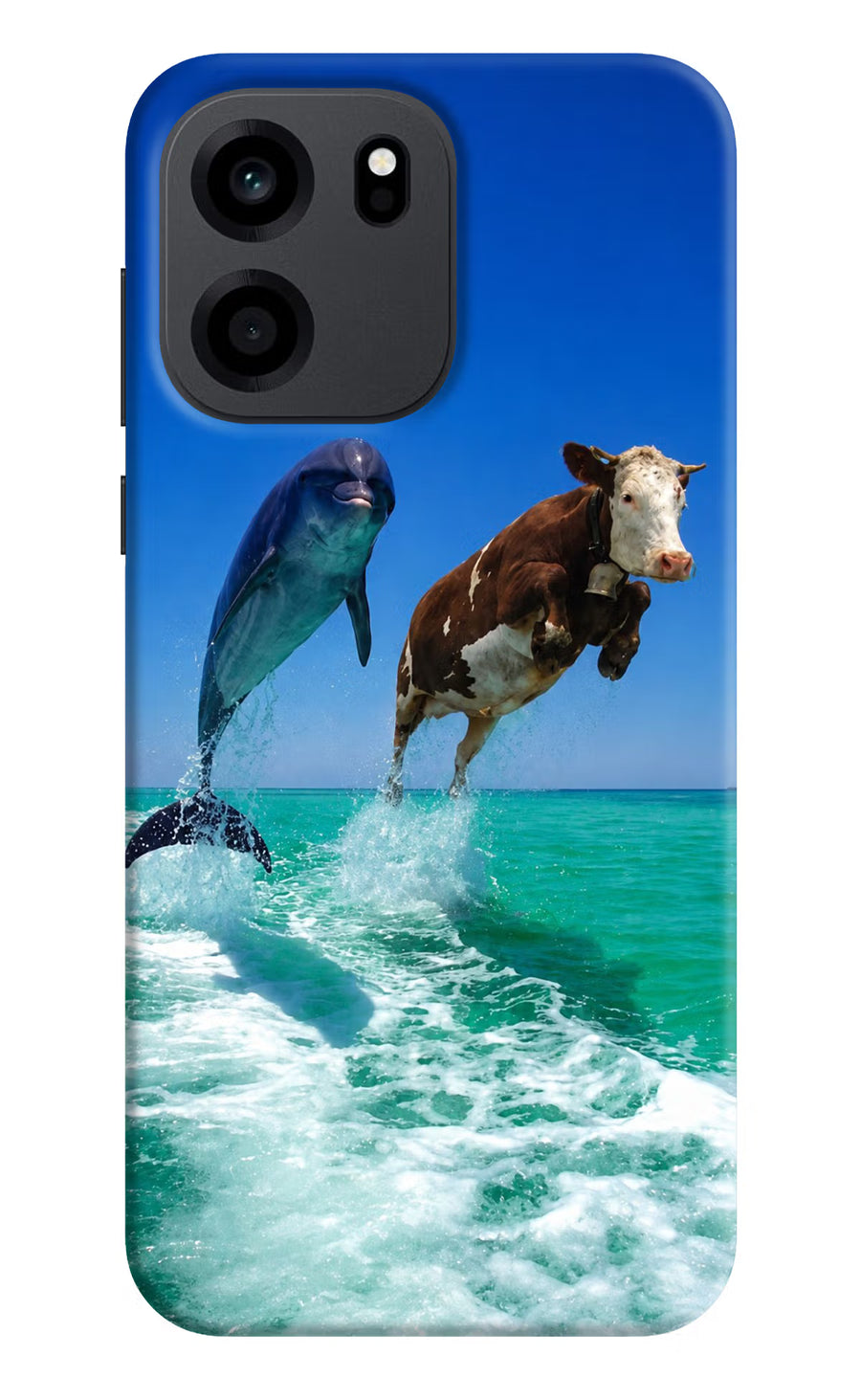 Dolphin vs Cow OnePlus Nord CE 6 Back Cover, Hard case