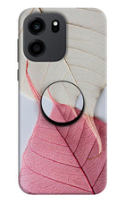 White Pink Leaf OnePlus Nord CE 6 Pop Case