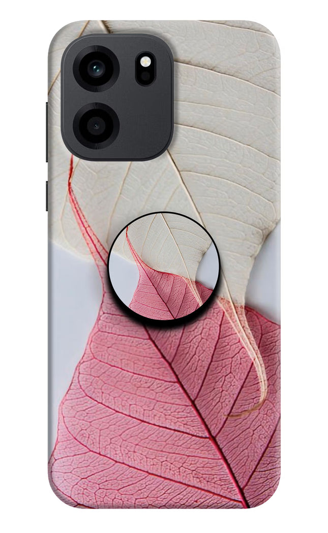 White Pink Leaf OnePlus Nord CE 6 Pop Case by Casekaro