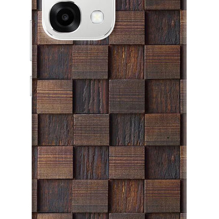Wooden Cube Design Oppo F33 5G Back Cover