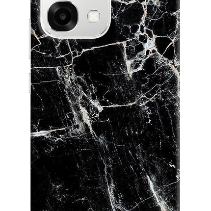 Black Marble Texture Oppo F33 5G Back Cover