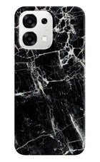 Black Marble Texture Oppo F33 5G Back Cover