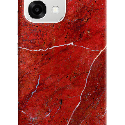 Red Marble Design Oppo F33 5G Back Cover